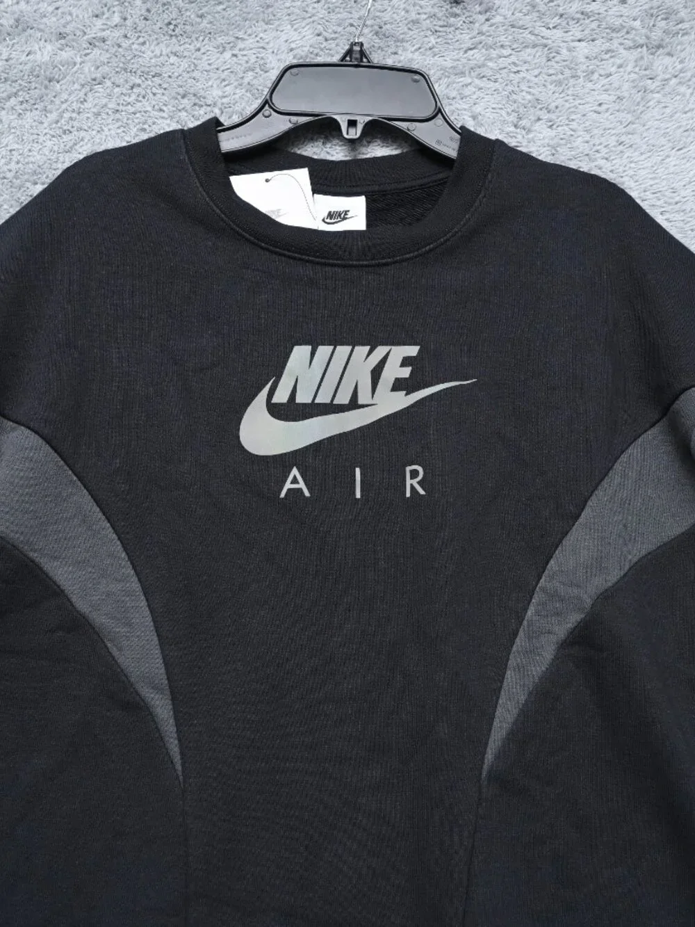 Nike Loose Fit Girl's Air Brief Crew Long Sleeves Sweatshirt Size L NWTS $ 60